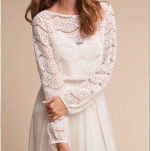 BHLDN's Madeleine Fig Maureen Topper in Ivory